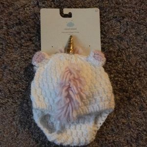 2 pc. Matching unicorn hat and diaper cover